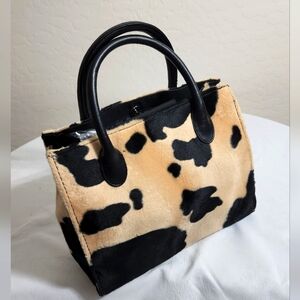 On Trend Mini Faux Fur Tote NWOT